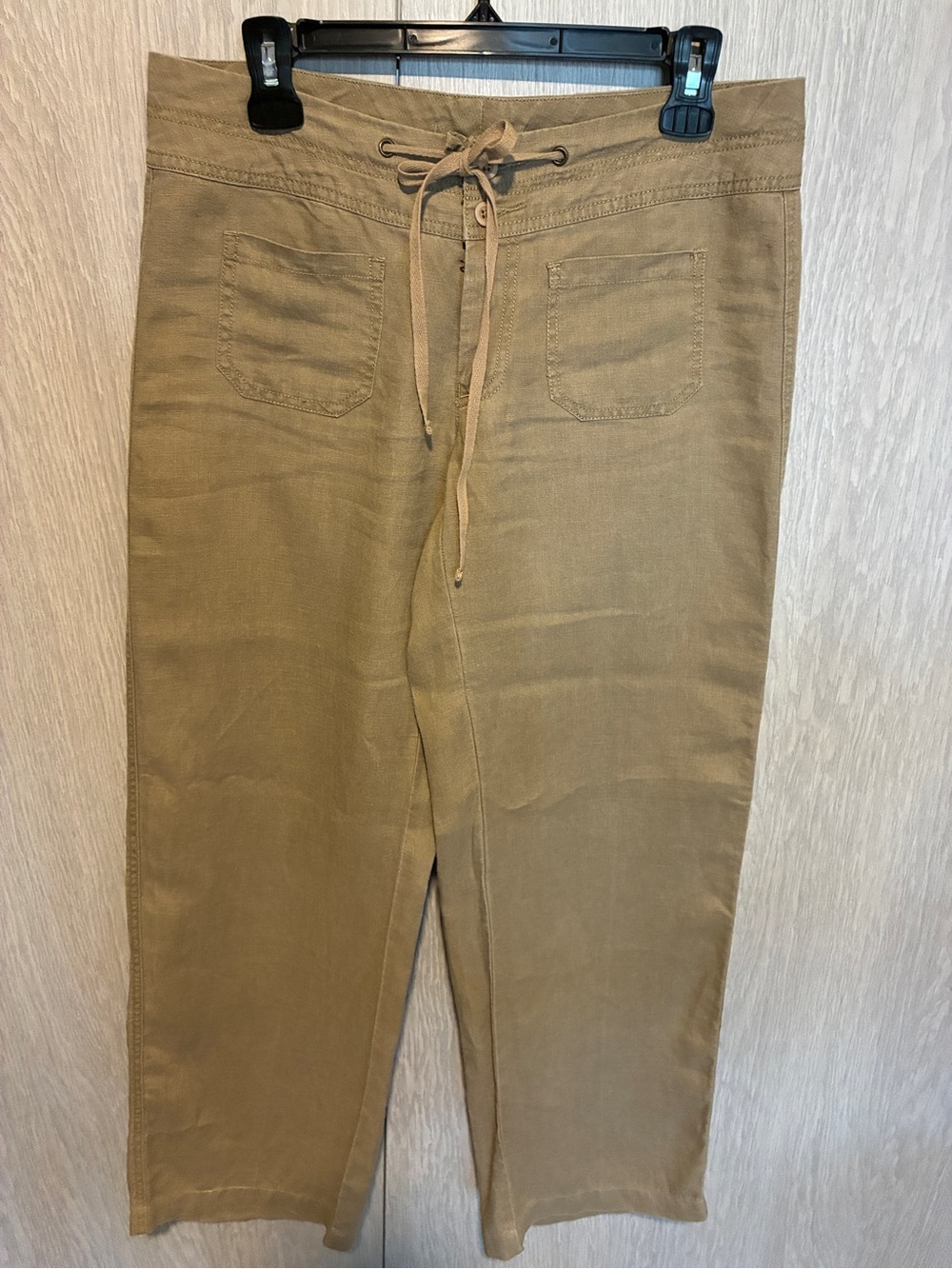 CAbi Men's Drawstring Chinos - Khaki/Tan